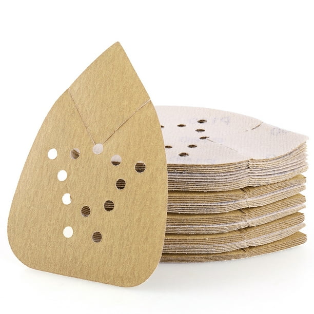 80 Grit 12 Holes Hook and Loop Sanding Discs Mouse Palm Sander Paper Sandpaper